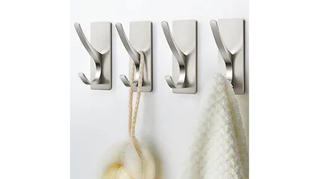 reusable adhesive bathroom hooks