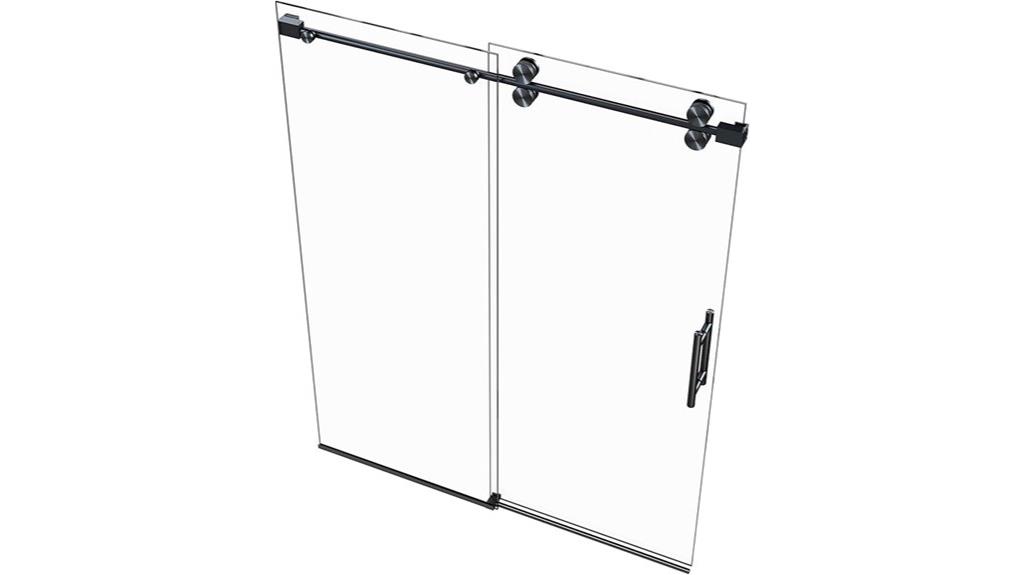 roma frameless sliding shower door