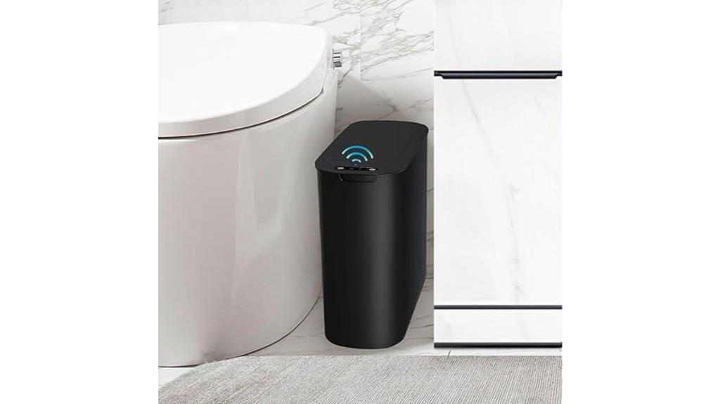 sensor operated bathroom trash can