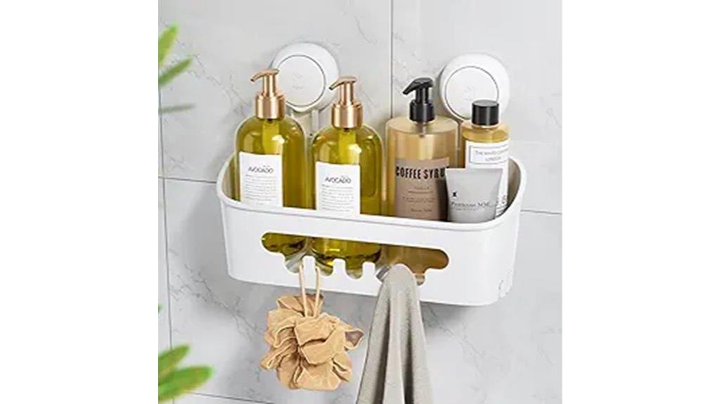 shower caddy with suction