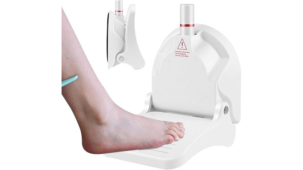 shower foot rest suction
