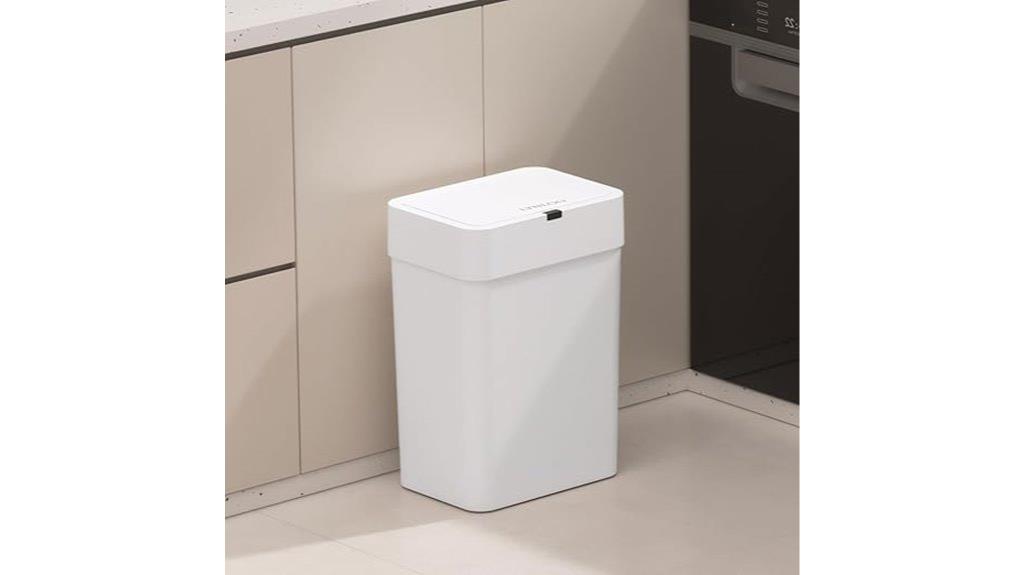 small sensor trash can