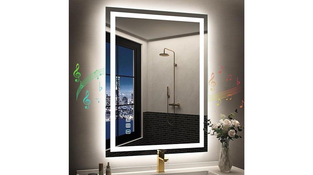 smart bathroom mirror features