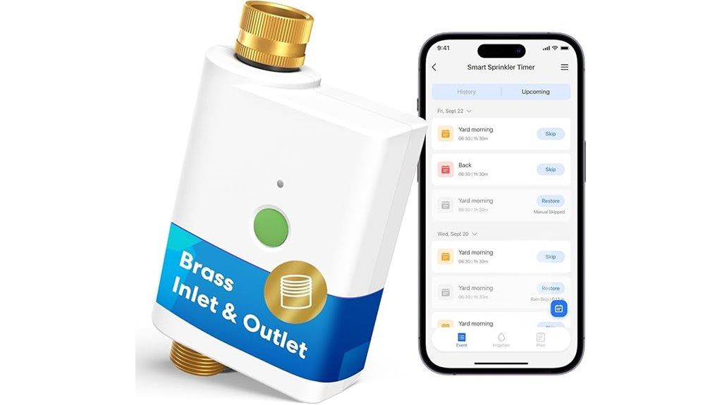 smart brass hose timer