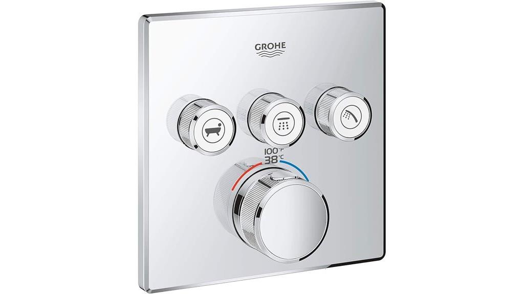 smart chrome shower trim