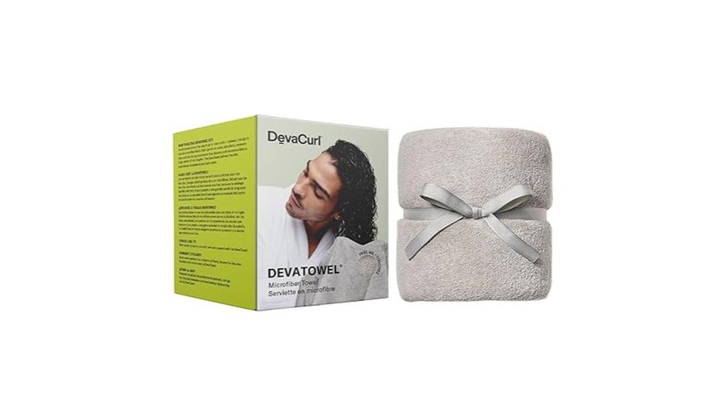 soft gray microfiber towel