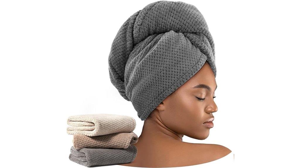 soft microfiber hair wraps