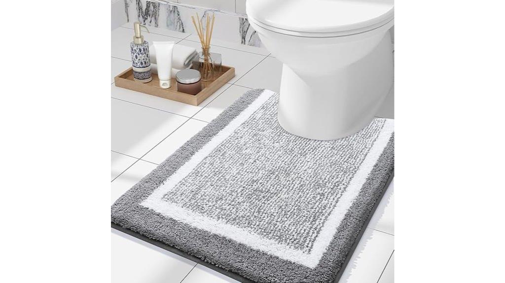 soft microfiber toilet rug