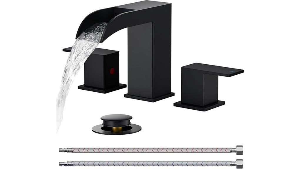 square matte black faucet
