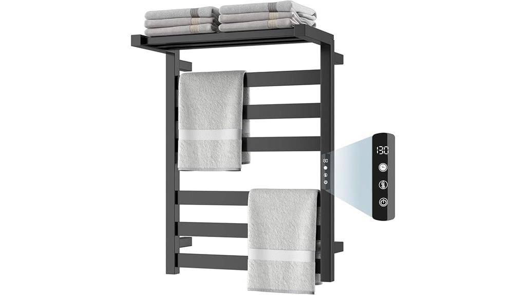 stainless steel heated towel rack