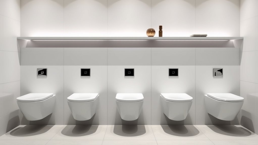 stylish space saving toilets