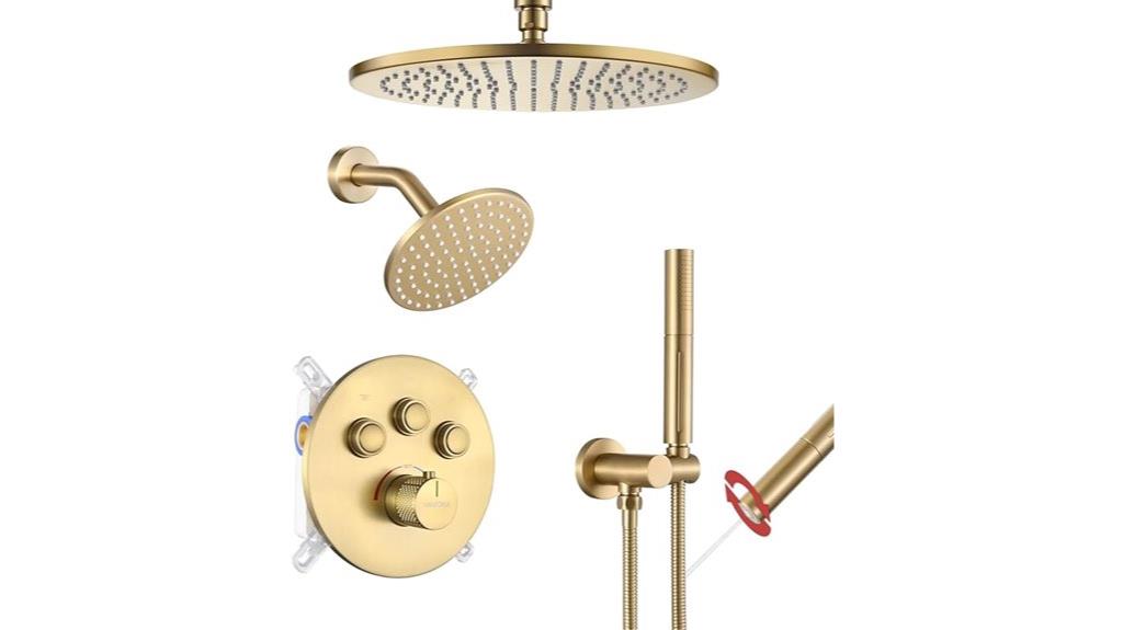 thermostatic shower faucet set
