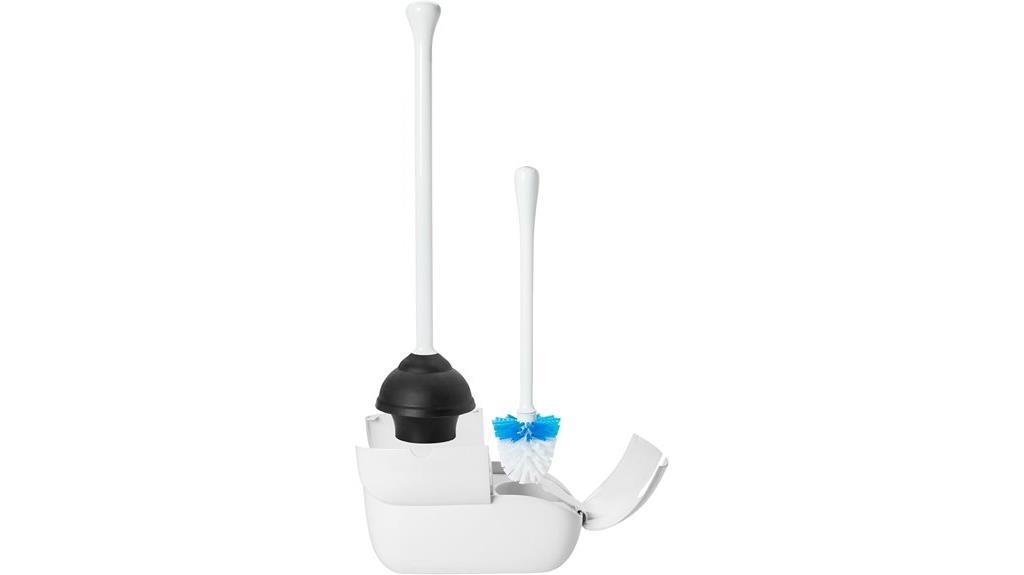 toilet brush and plunger set
