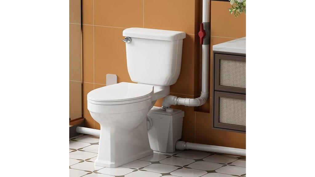 toilet macerator with pump