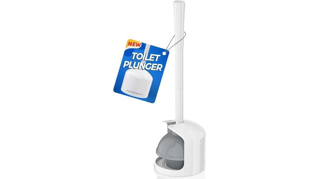 toilet plunger with holder