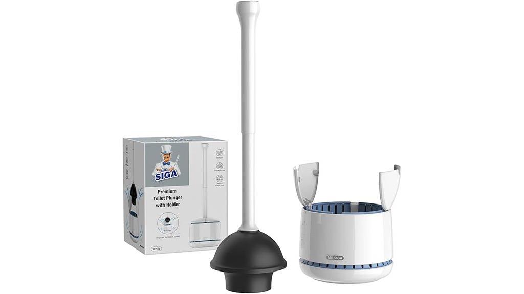 toilet plunger with holder
