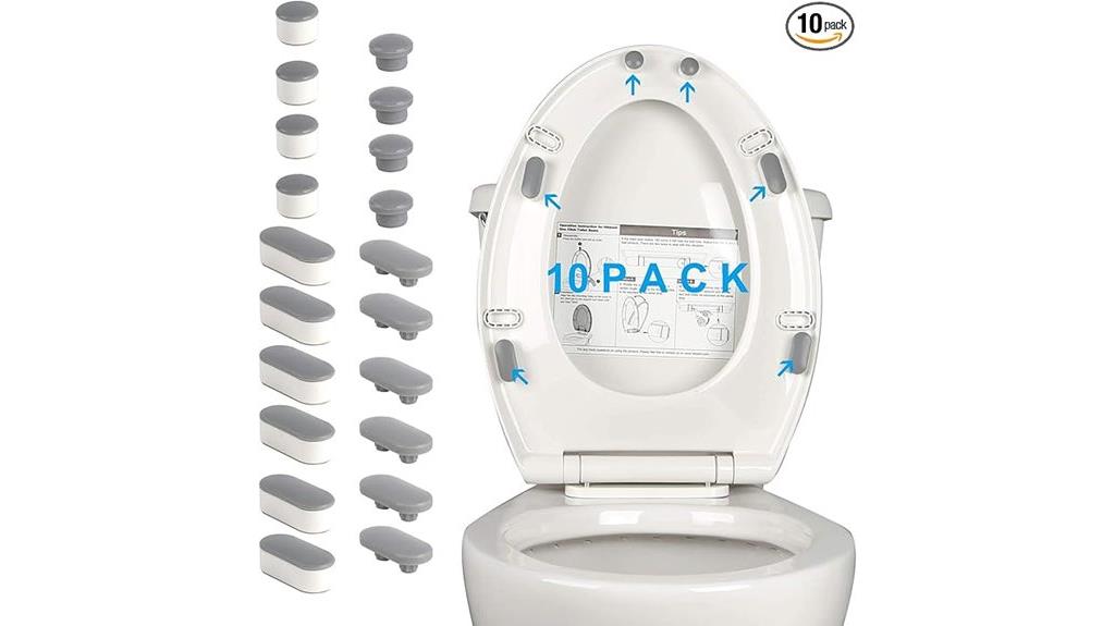 toilet seat bumper set