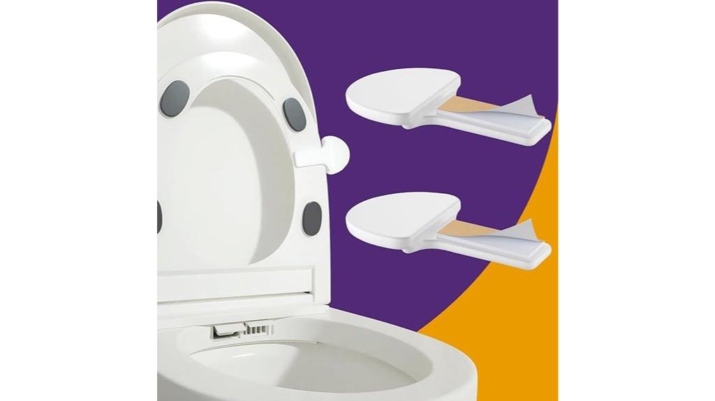 toilet seat lift handle