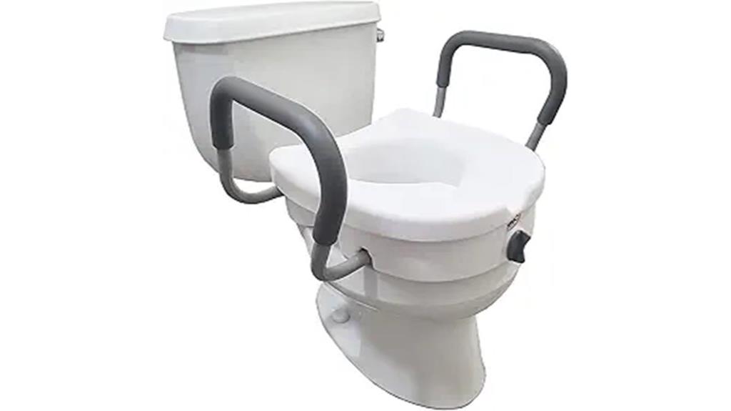 toilet seat with handles