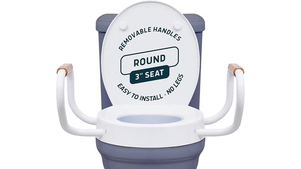 toilet seat with handles