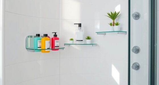 top bathroom corner shelves