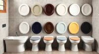 top round toilet seat options