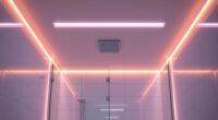top shower lighting kits