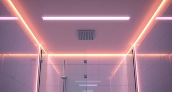 top shower lighting kits