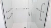 top shower safety grab bars