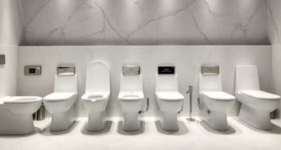 top stylish toilet selections
