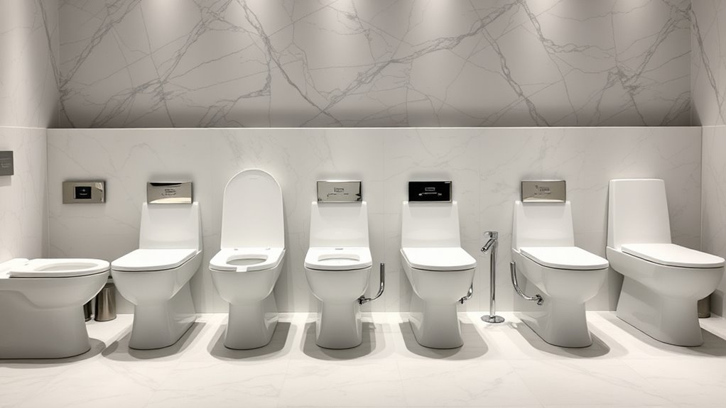 top stylish toilet selections