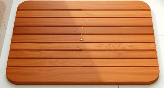 top teak shower mats