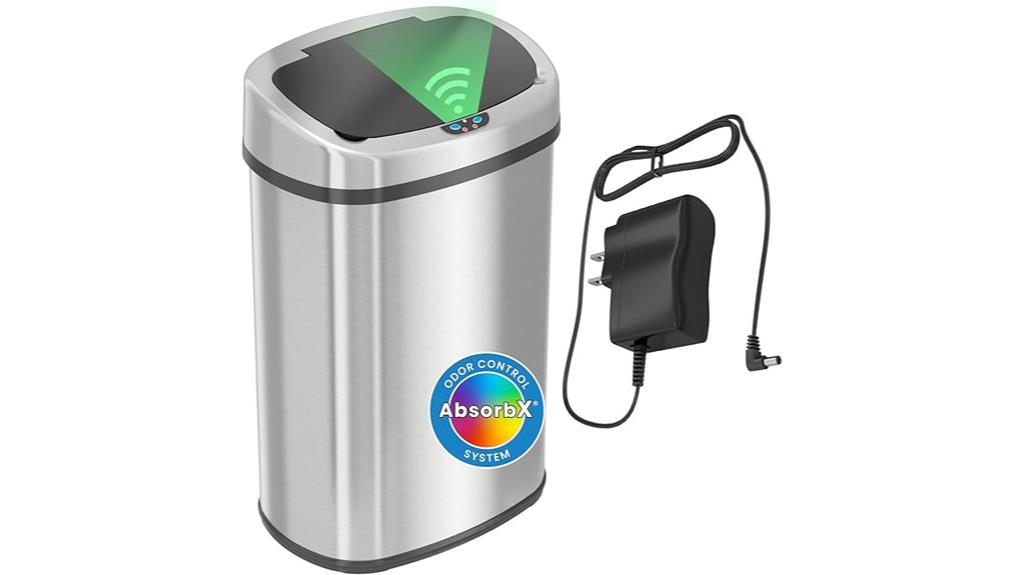 touchless kitchen trash can