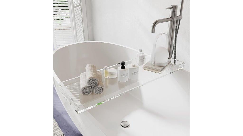 transparent bathtub accessory