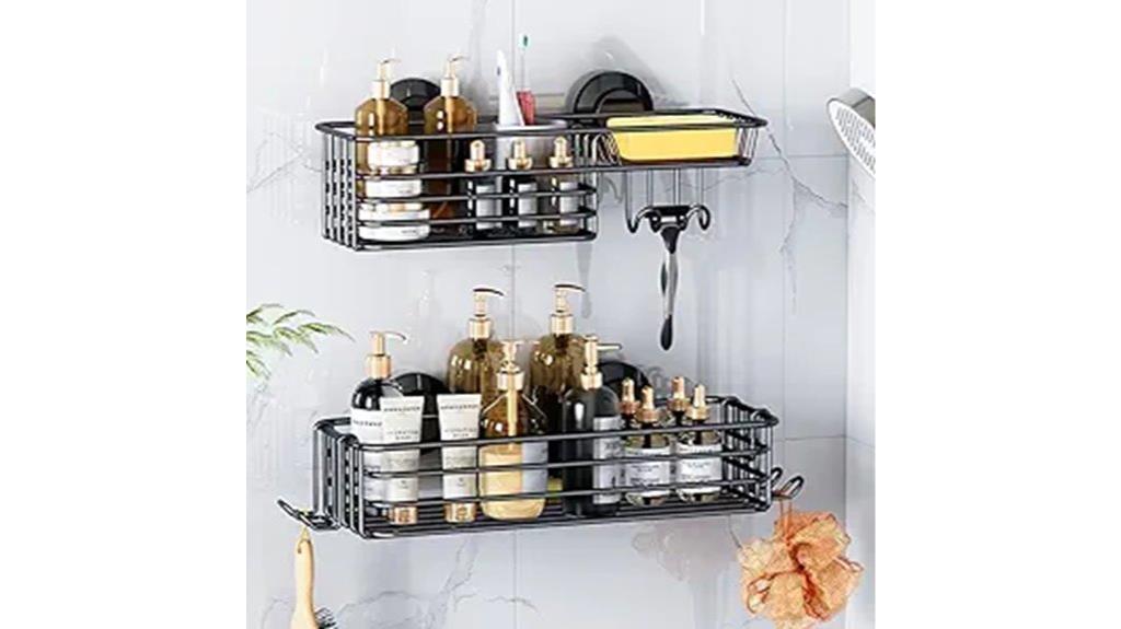 two pack shower caddies