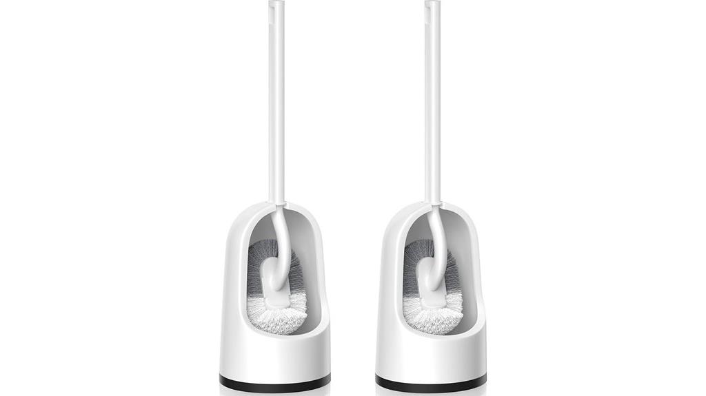 two pack toilet brush set