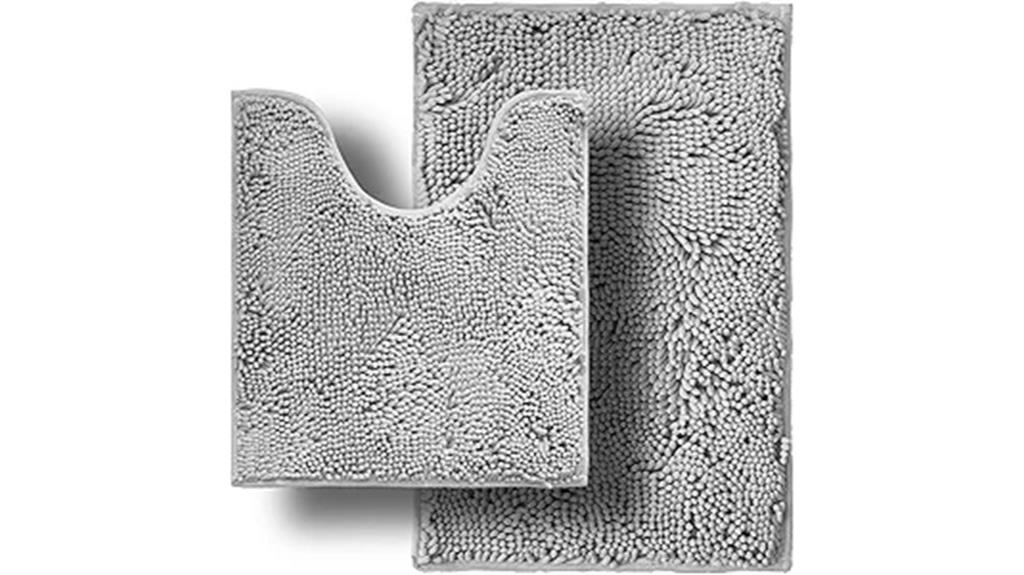 two piece non slip bath mats