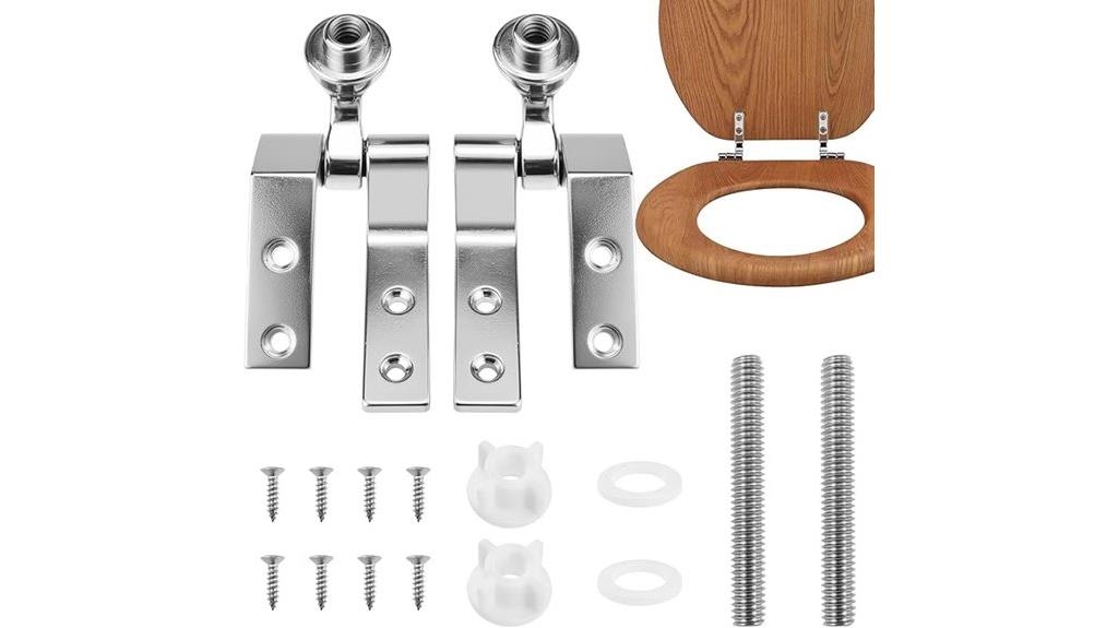 universal toilet seat hinge set