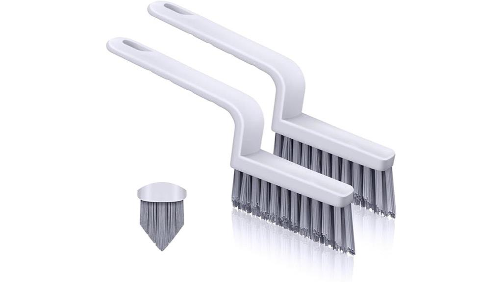 v shaped grout cleaning brushes