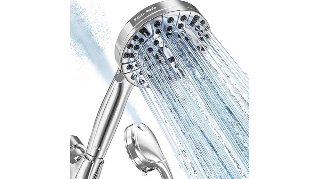 versatile 10 function handheld shower