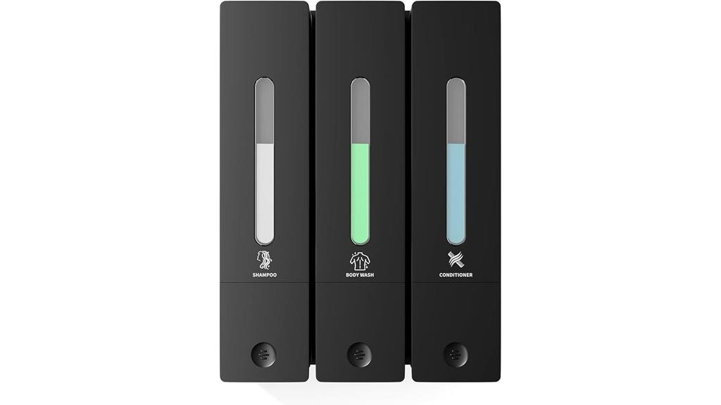 wall mounted 3 chamber dispenser