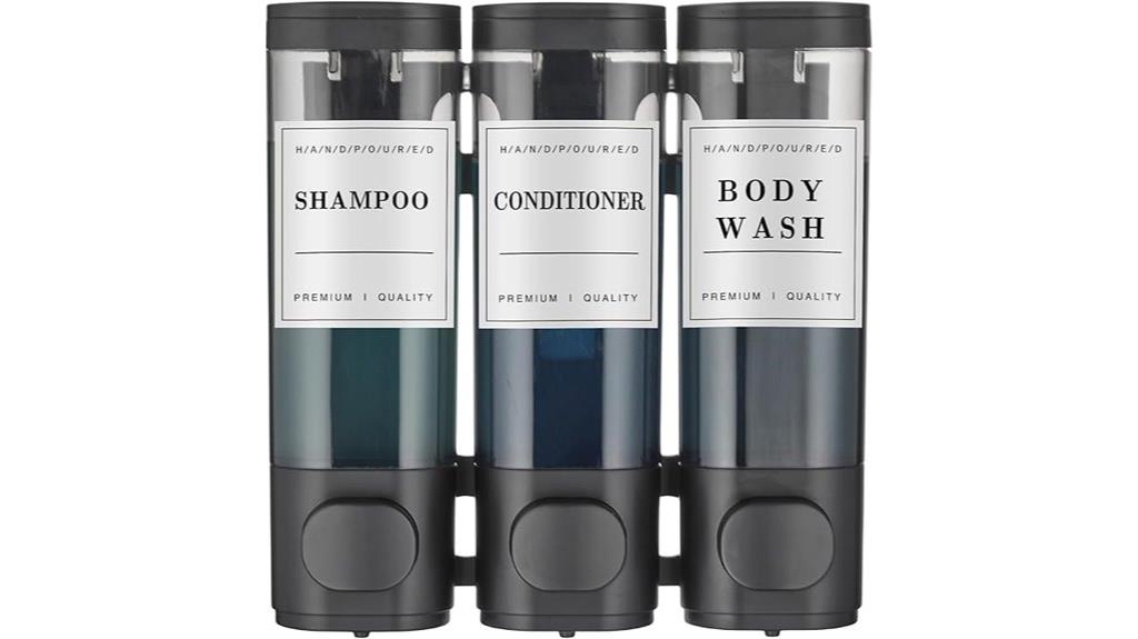 wall mounted shampoo dispenser