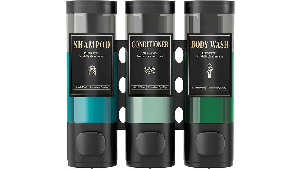 wall mounted shampoo dispenser