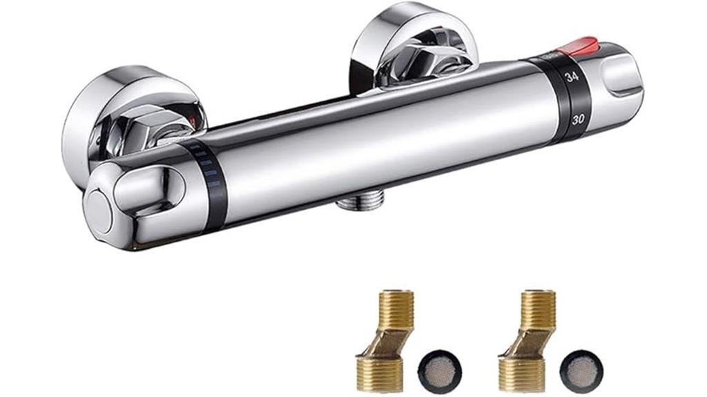 wall mounted thermostatic shower