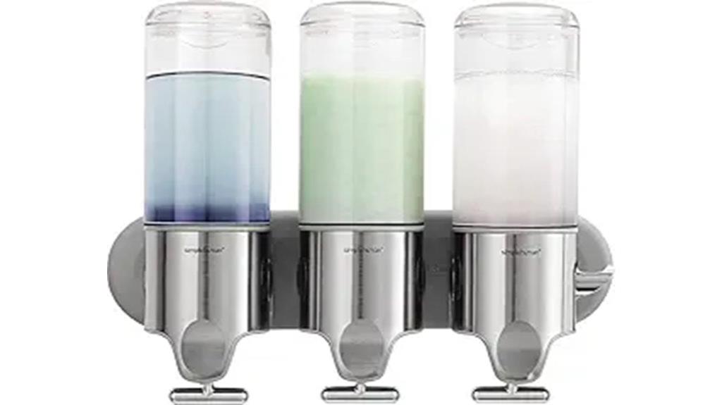 wall mounted triple dispenser