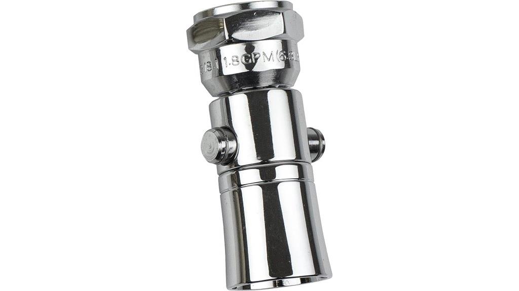 water saving showerhead with button