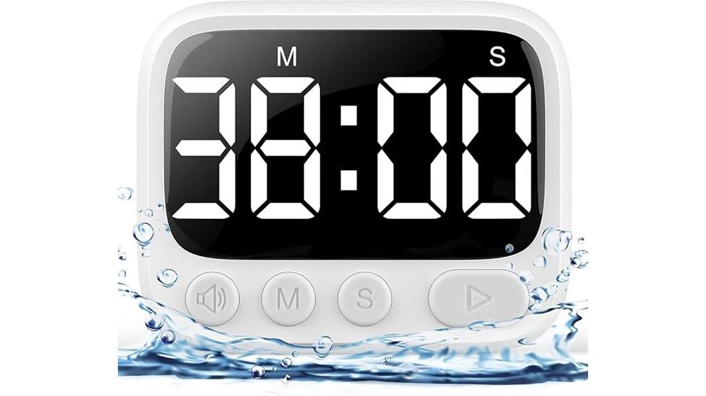 waterproof digital shower timer
