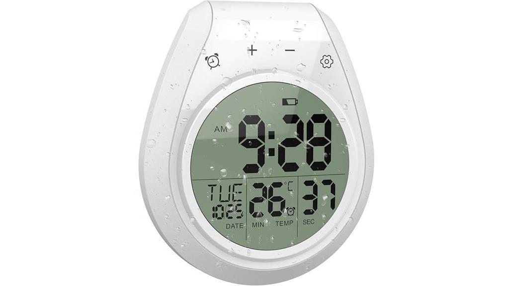 waterproof lcd shower timer