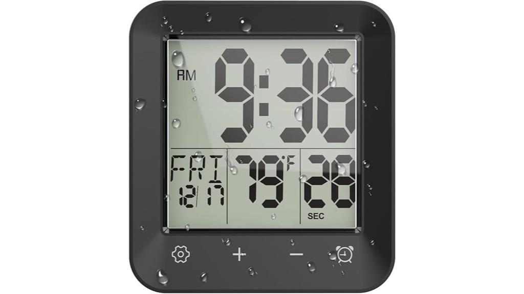 waterproof shower timer