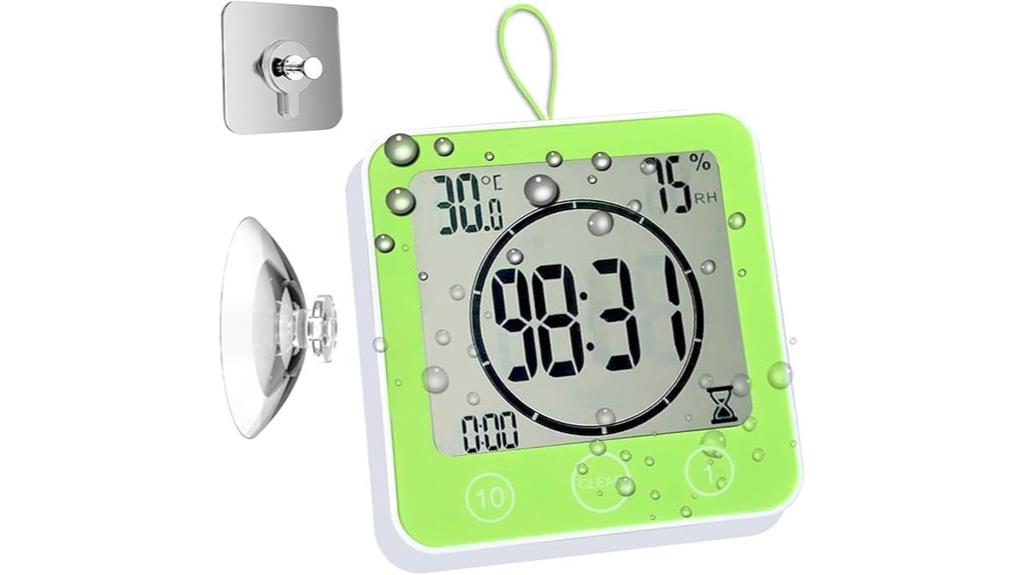 waterproof shower timer